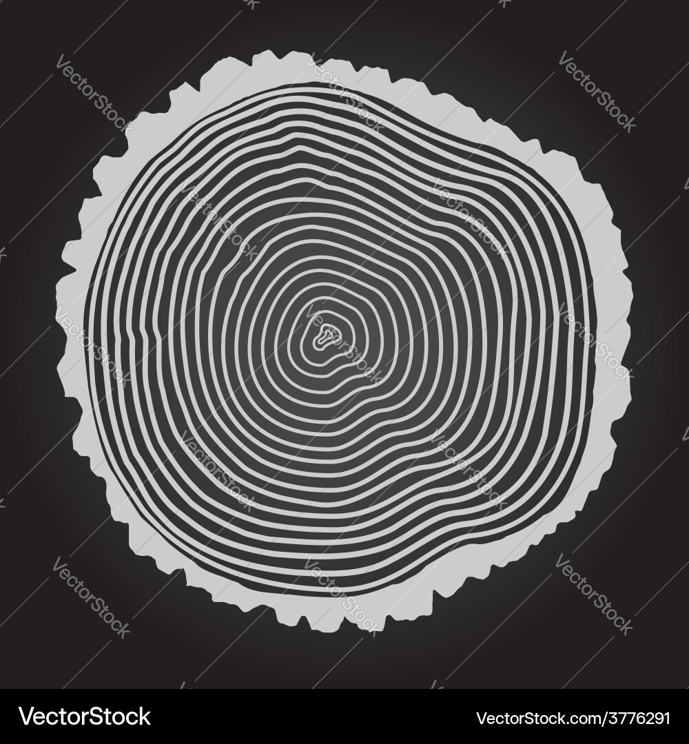 Tree Rings Pattern Background vector image