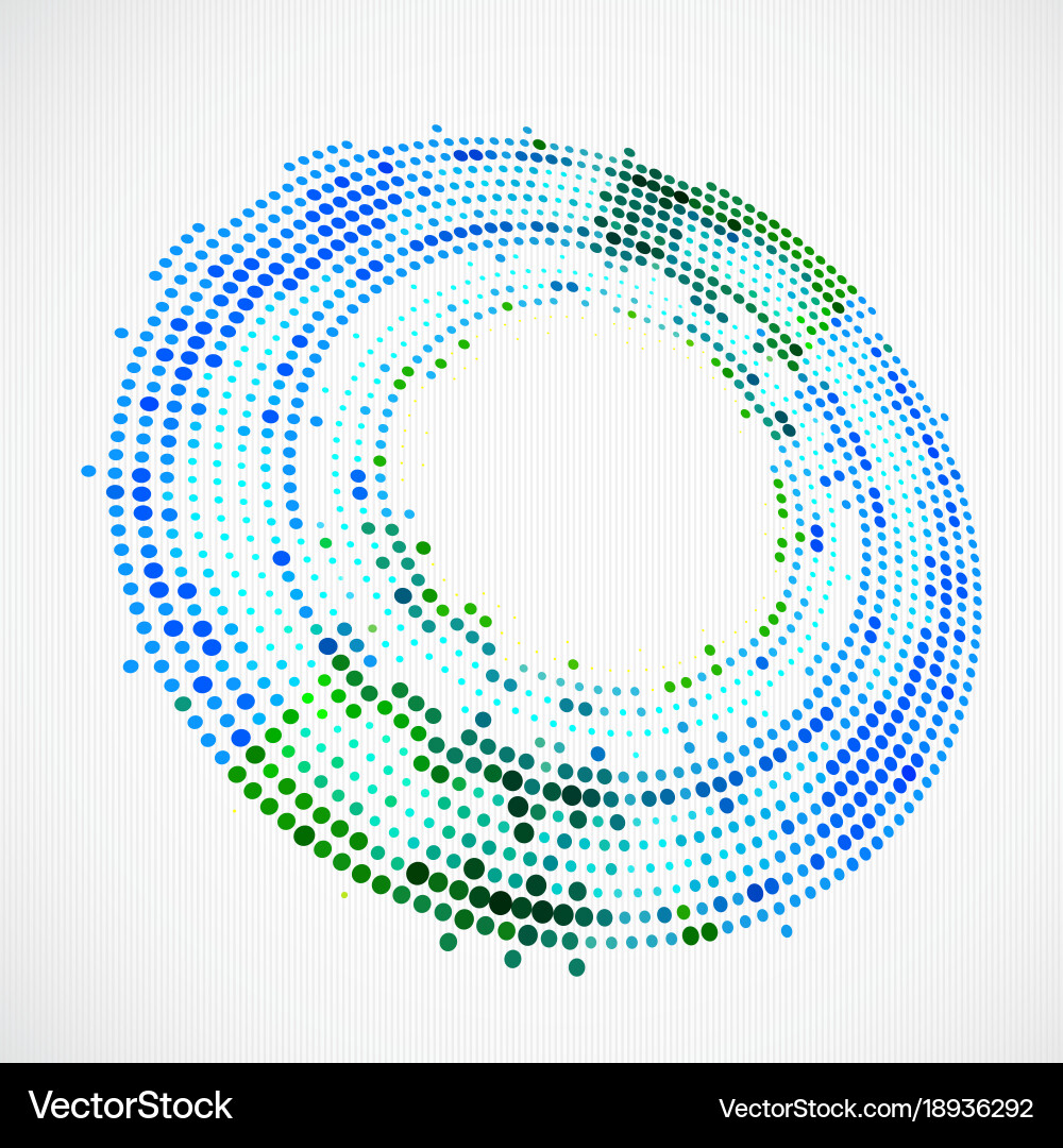 Abstract Halftone Tech Background Vector Image