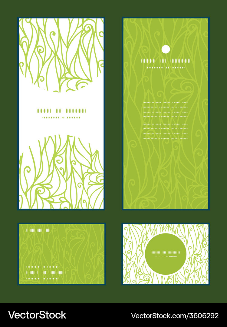 Abstract swirls texture vertical frame pattern Vector Image