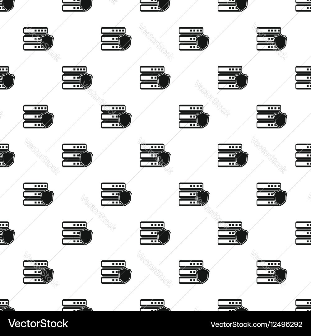 Data storage security pattern simple style vector image