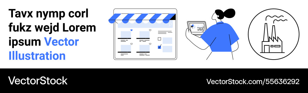 Digitale Geschäftslösungen mit Online-Shop Digitale Geschäftslösungen mit Online-Shop vektorbild