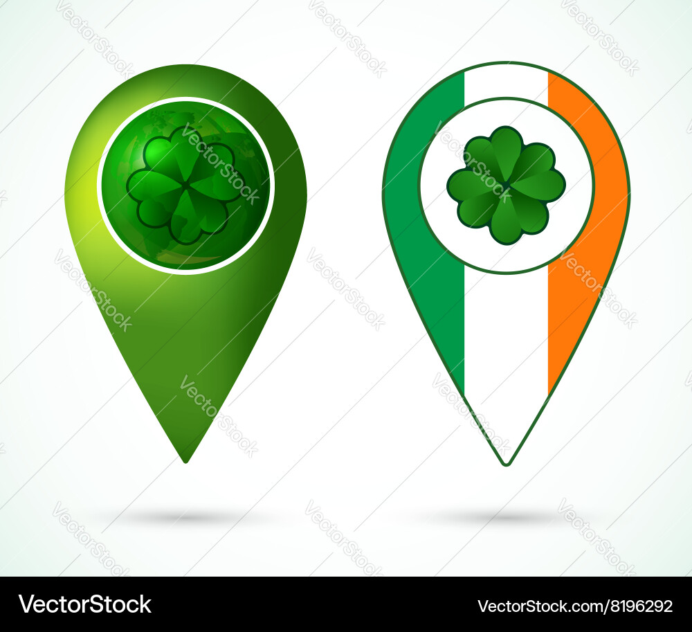 Irland Standortmarke Vektorbild