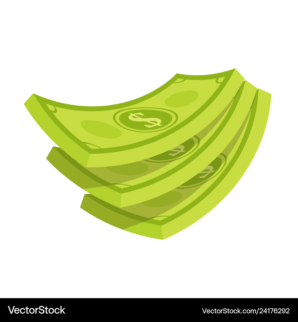 Stack of money vector image