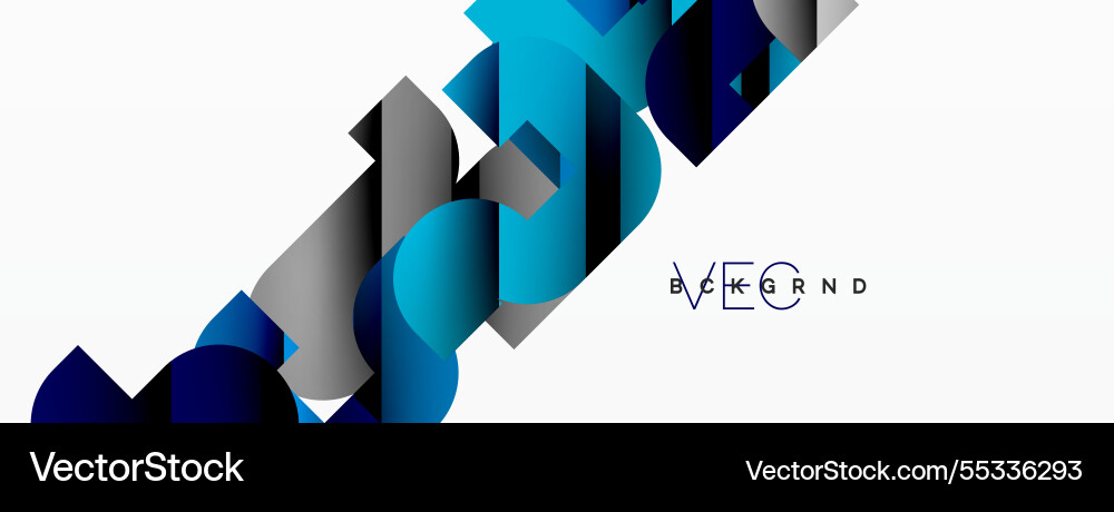 Abstract background colorful geometric curve Vector Image