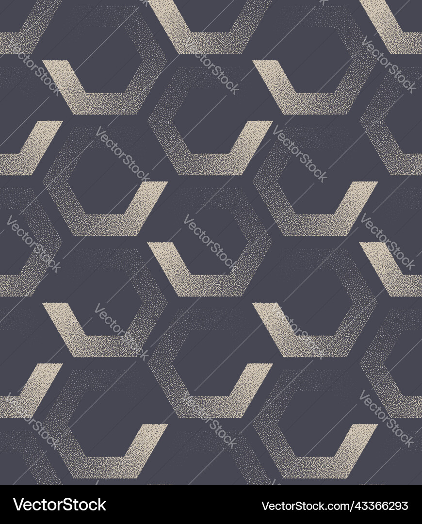 Retro Honeycomb Pattern - 60s Style Vector Image
