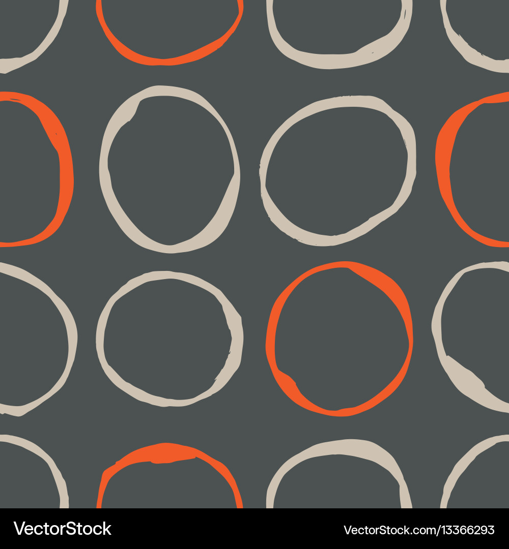Sketchy Circle Pattern Vector Image