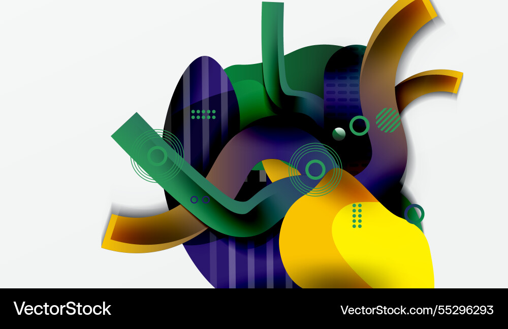 Vibrant abstract background overlapping shapes Vibrant abstract background overlapping shapes Vector Image