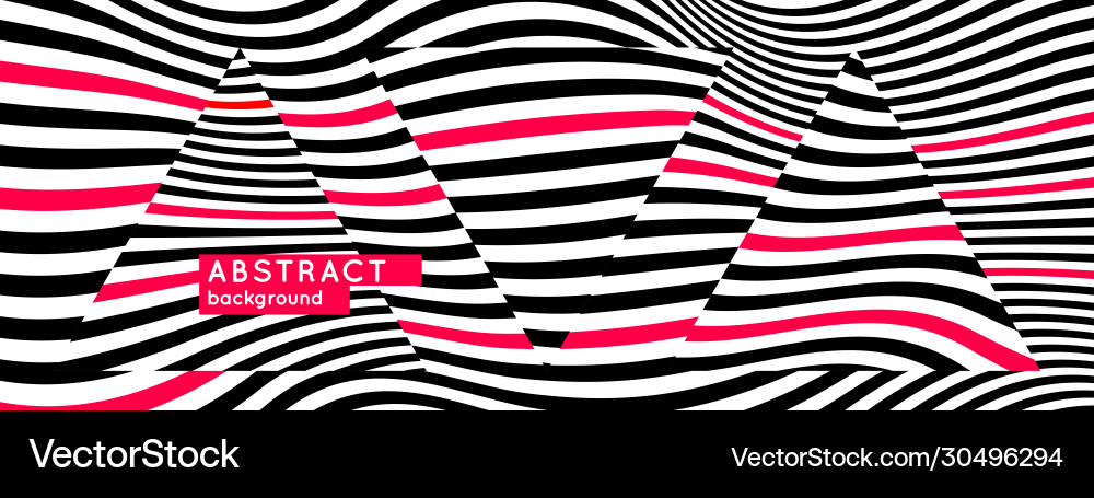 Abstract background with dynamic contrasting waves Vector Image