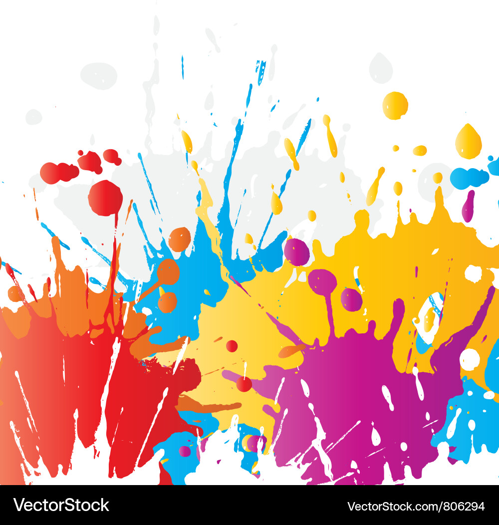 Grunge paint splat background Royalty Free Vector Image