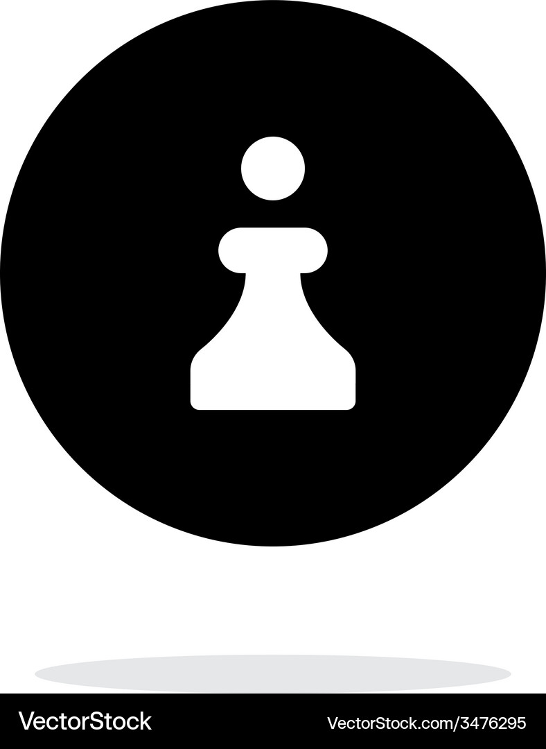 Chess pawn simple icon on white background – Royalty-Free Vector |  VectorStock, image size:788x1080