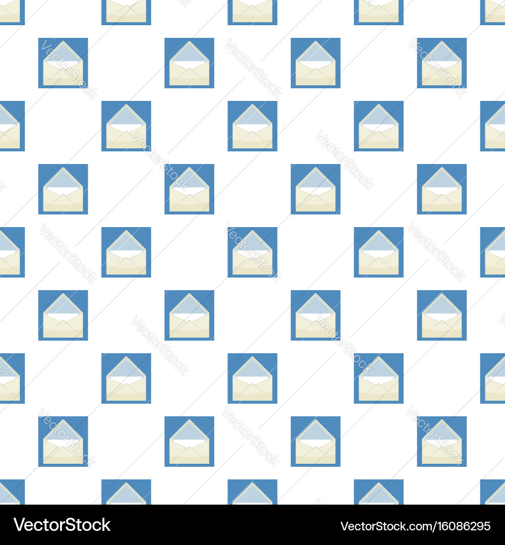 Envelope with sheet of paper pattern Vector Image