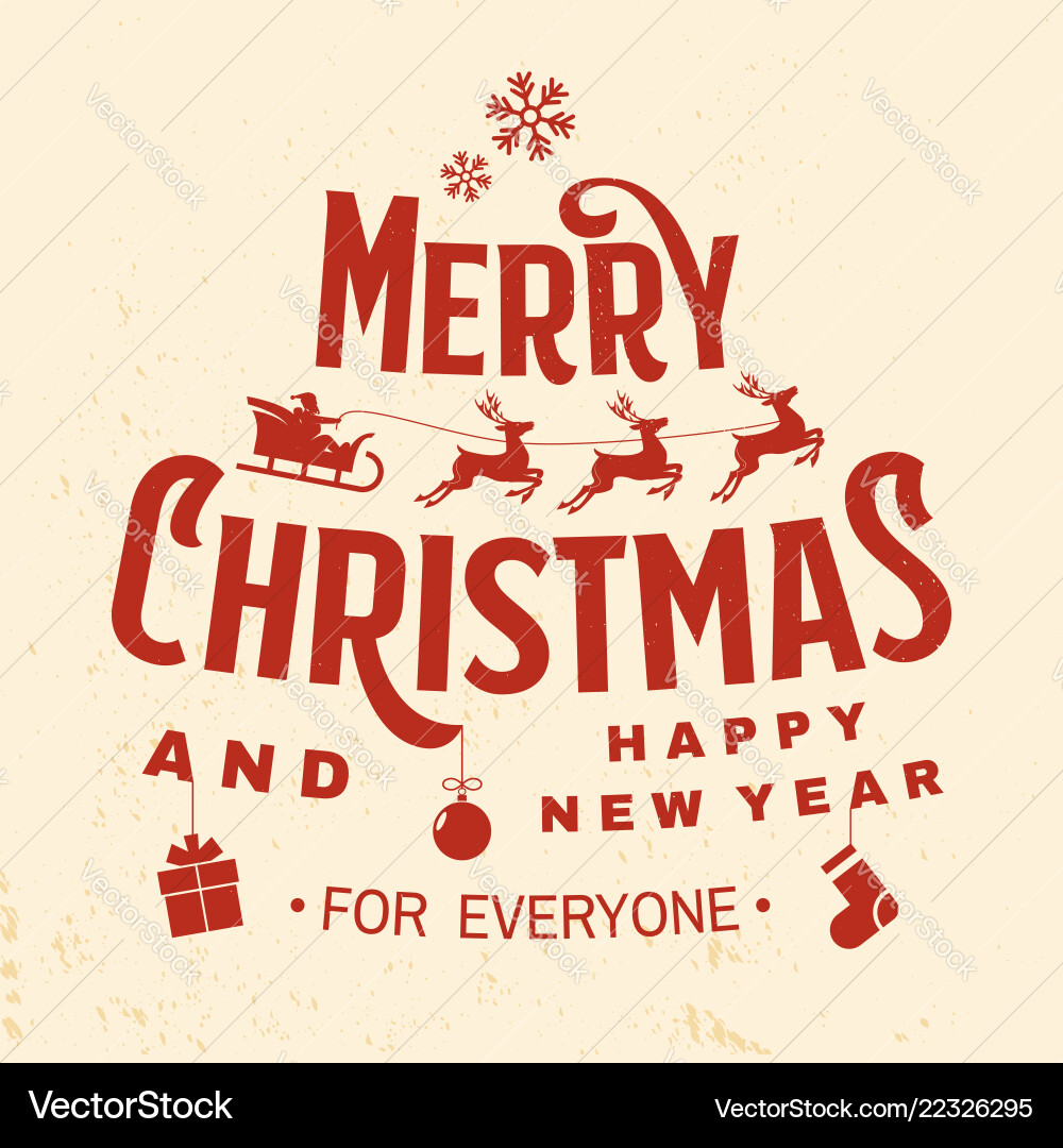 Merry christmas and happy new year stamp sticker Merry christmas and happy new year stamp sticker vector image