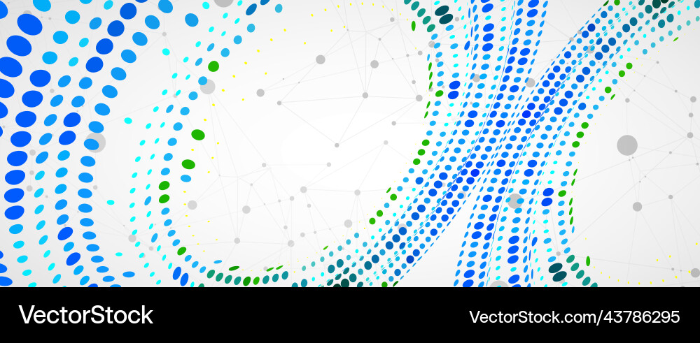Polygonal science background with connecting dots Polygonal science background with connecting dots vector image