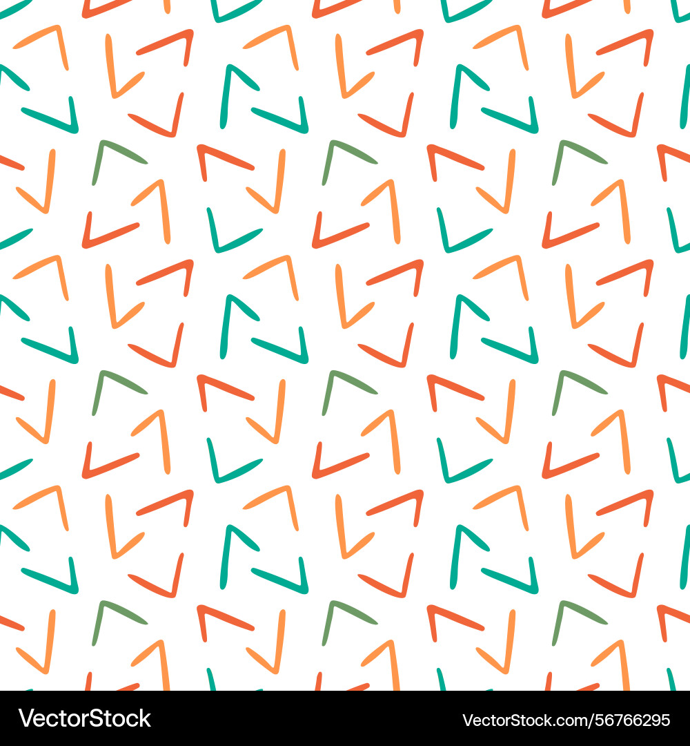 Seamless pattern with a simple abstract drawing Vector Image
