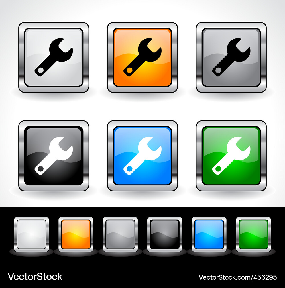 Web-Design-Tasten Vektorbild