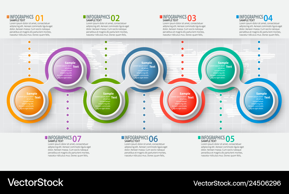 3D Papier Infografik Elemente Vektorbild