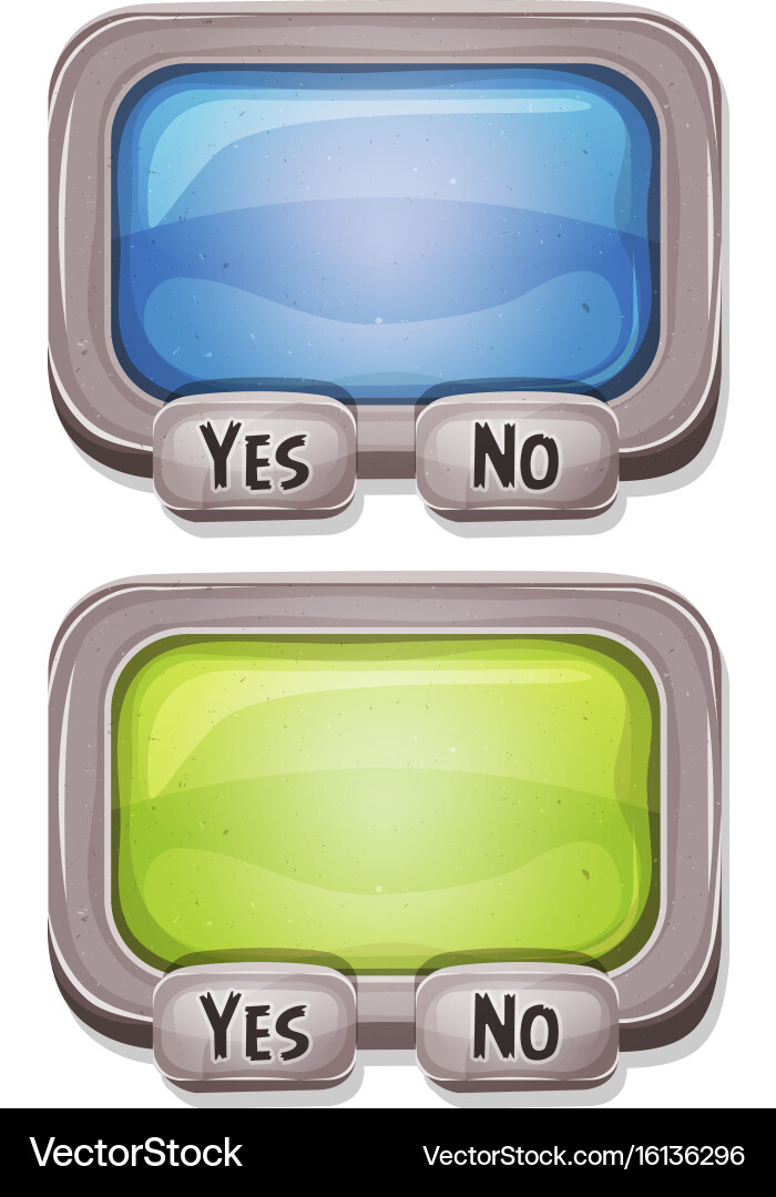 Answer box for ui game Vector Image