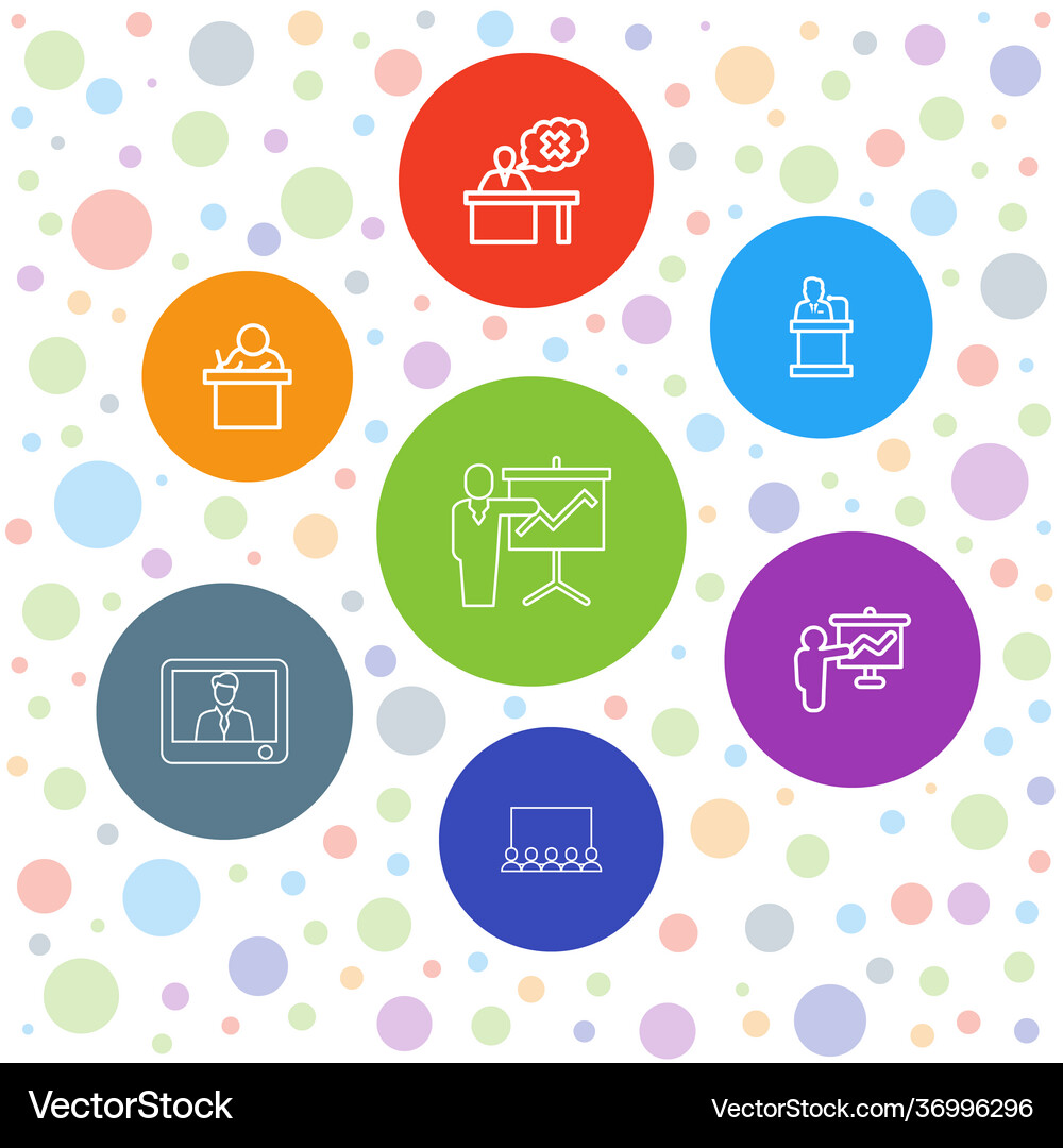 Lecture icons (36996296) – Free Vector | VectorStock