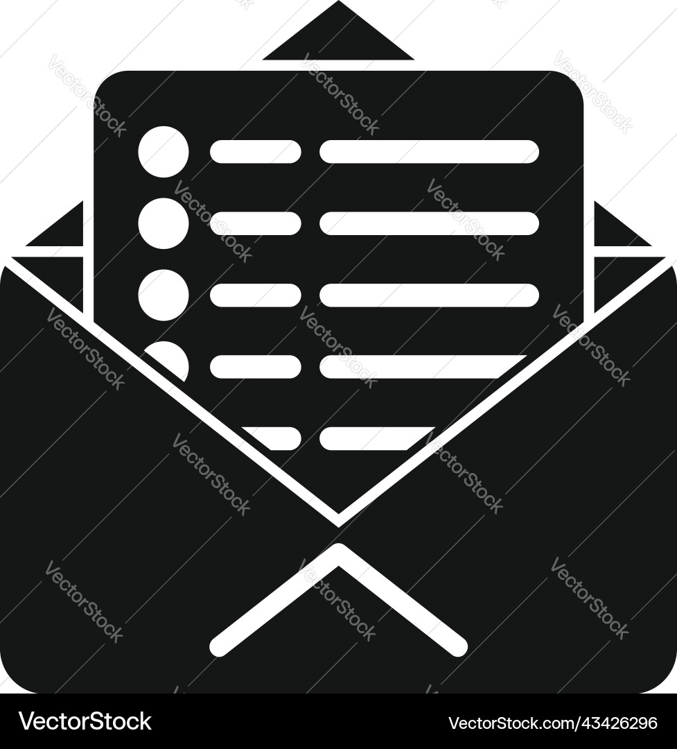 Mail database icon simple platform system Mail database icon simple platform system vector image