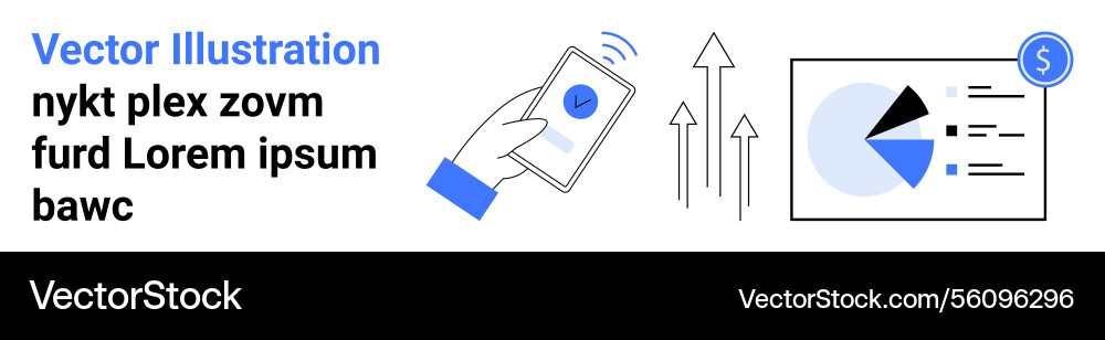 Mobile payment confirmation and data analytics Mobile payment confirmation and data analytics Vector Image