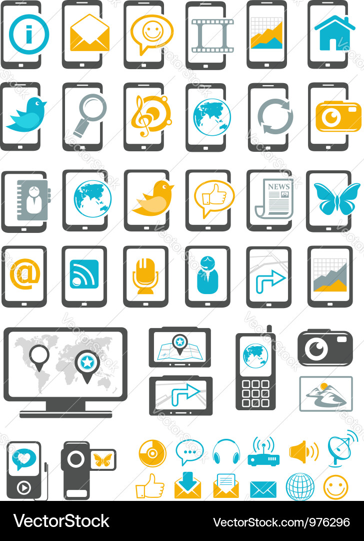 Modern gadget and mobile device Vector Image