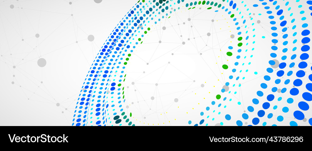 Polygonal science background with connecting dots Polygonal science background with connecting dots vector image