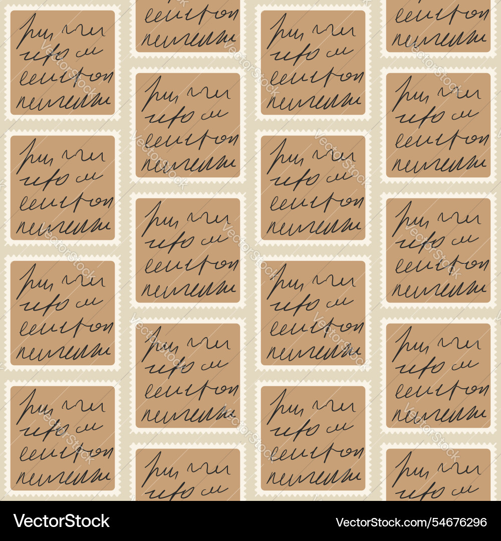 Scribble handwritten script text square seamless Scribble handwritten script text square seamless vector image