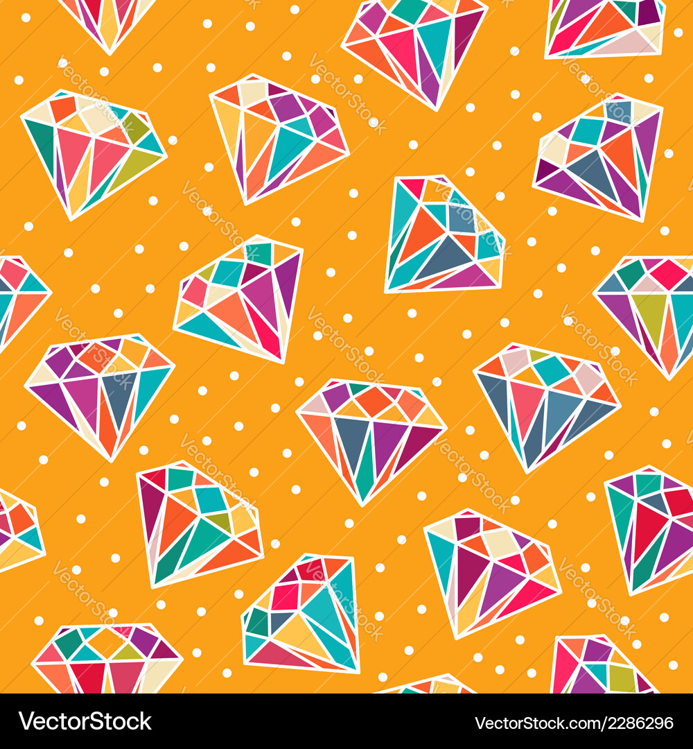 Seamless pattern with diamonds Vector Image