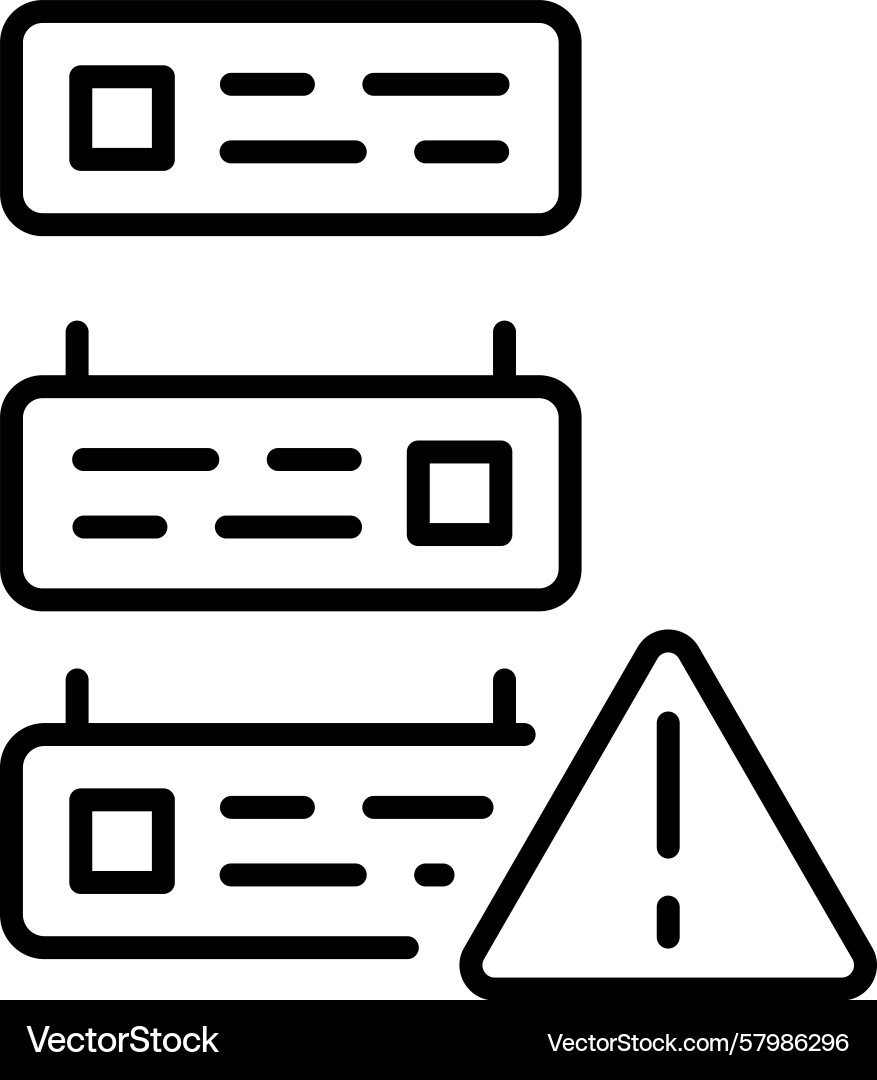 Server error Vector Image