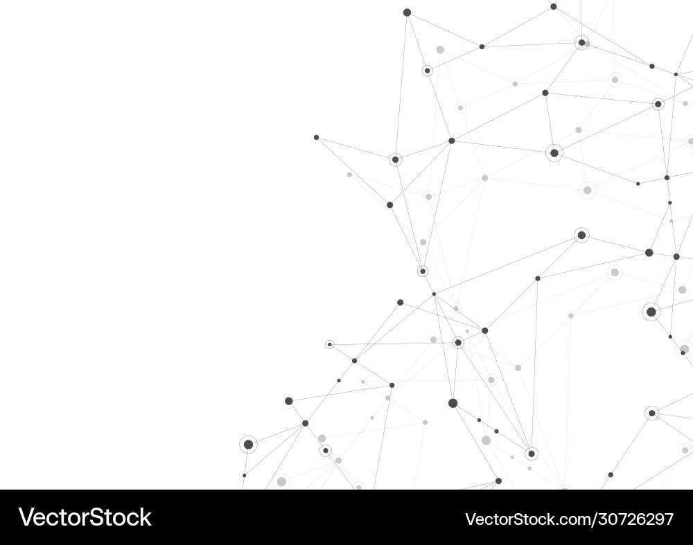 Connecting dots and lines global network Connecting dots and lines global network vector image