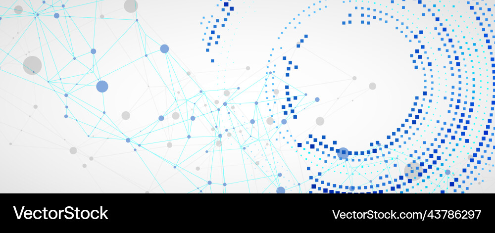 Polygonal science background with connecting dots Polygonal science background with connecting dots vector image