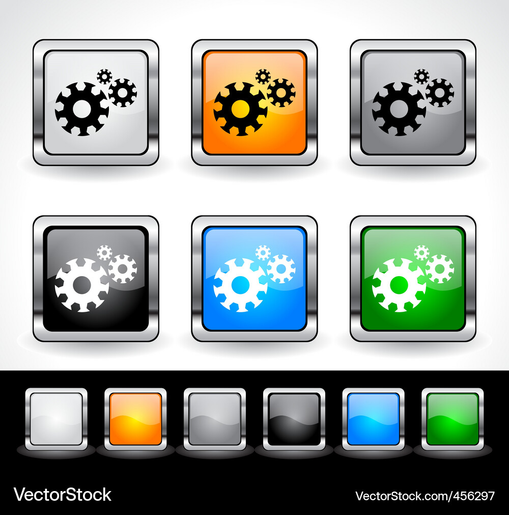 Web design buttons Vector Image