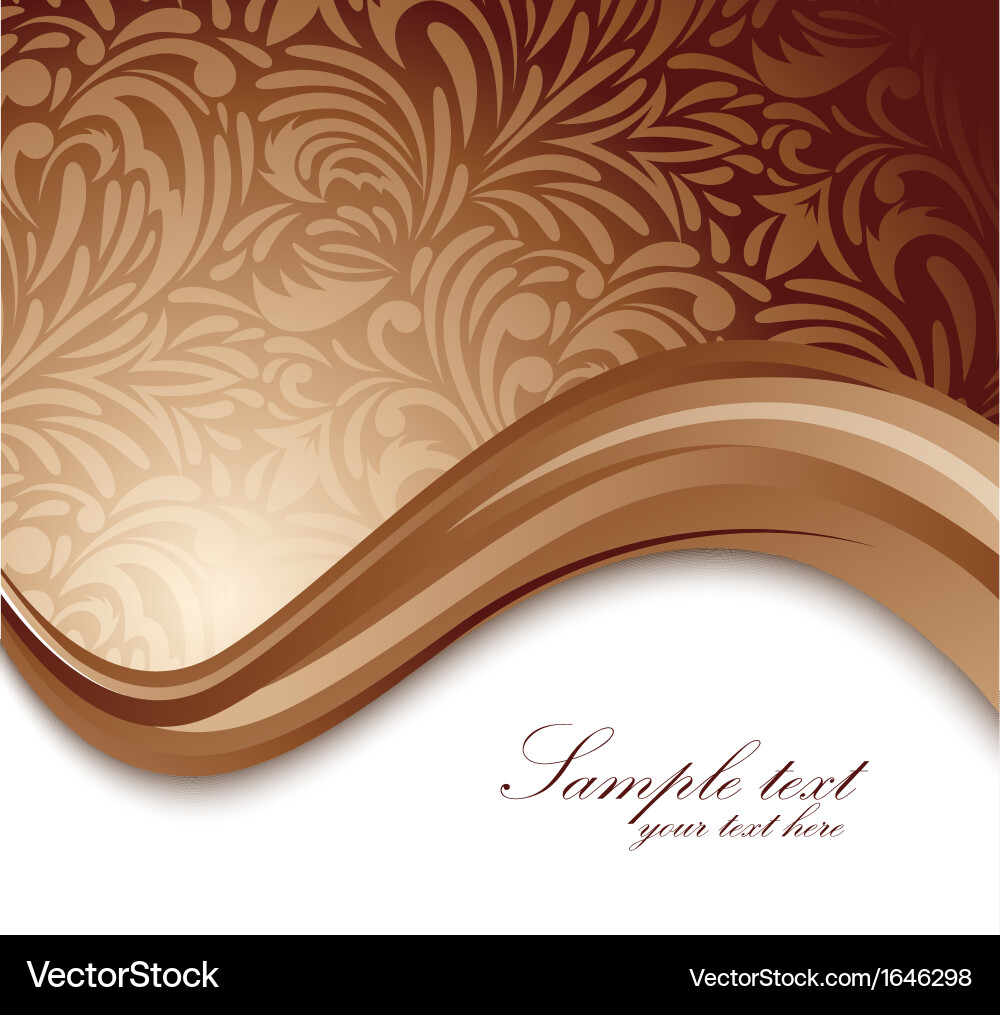 Abstract brown background Royalty Free Vector Image
