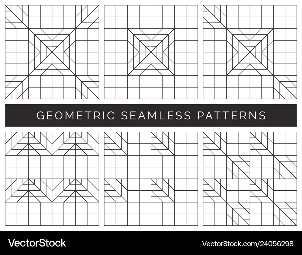 Abstract Geometric Patterns vector image