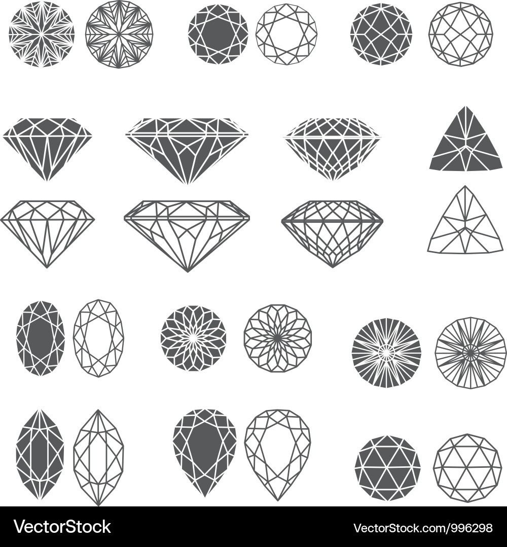 Diamonds Royalty Free Vector Image - VectorStock