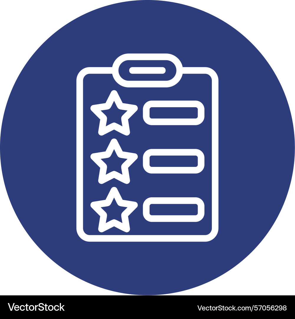 Feedbackform line circle style icon design Vector Image
