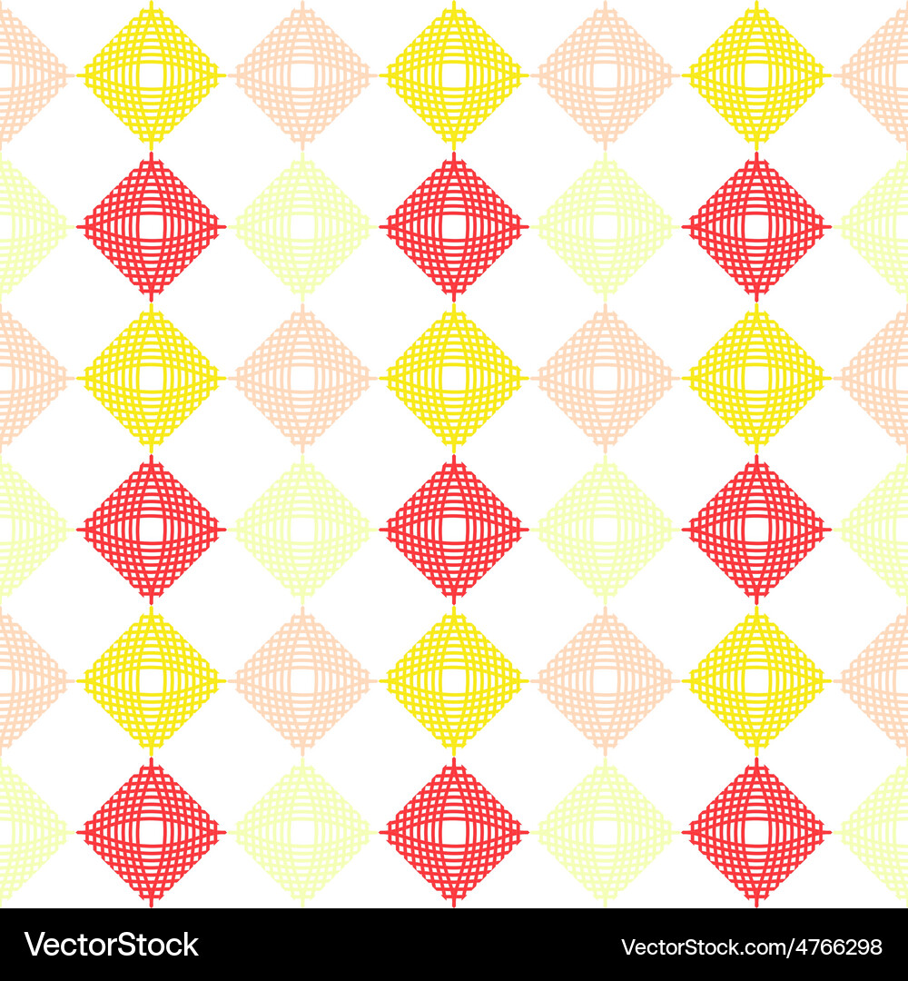 Geometric waving grid pattern Vector Image