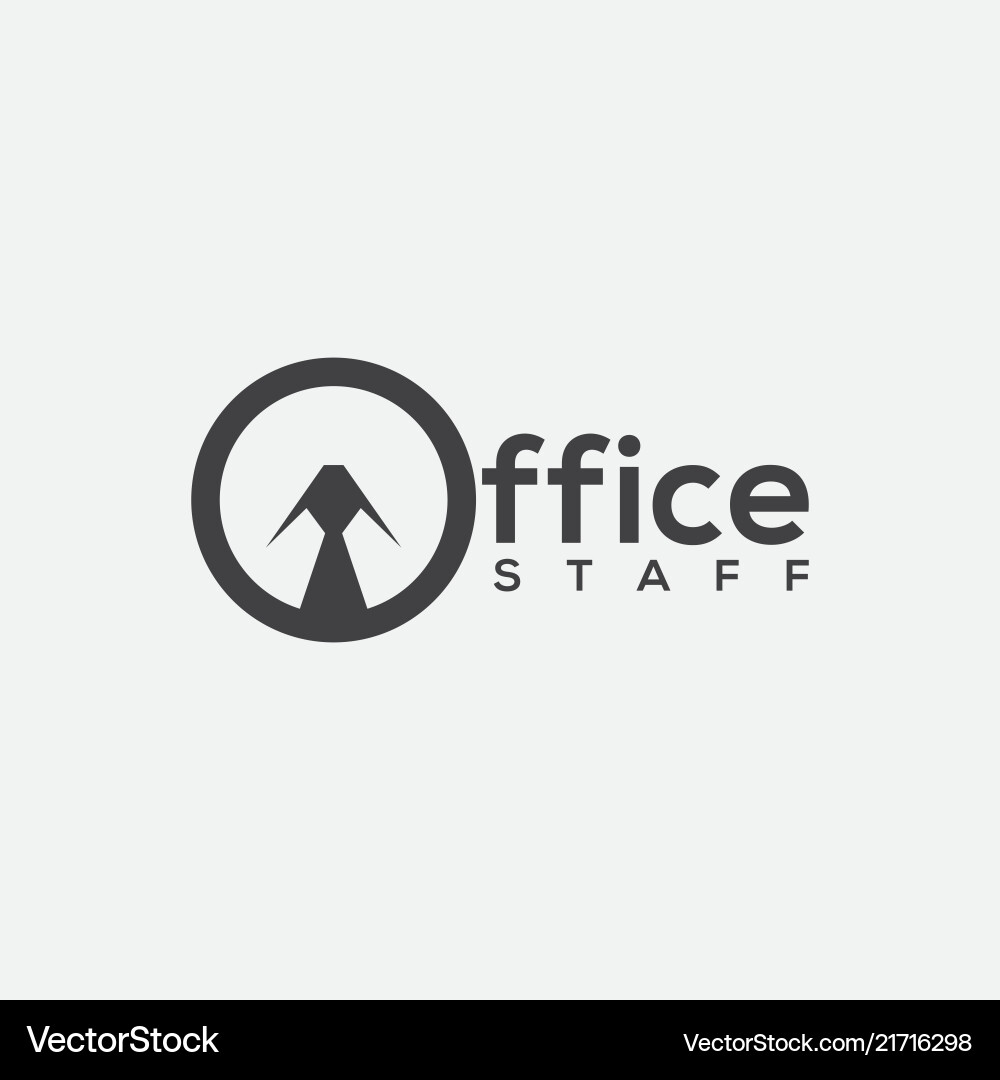 Logo des Büropersonals Logo des Büropersonals vektorbild