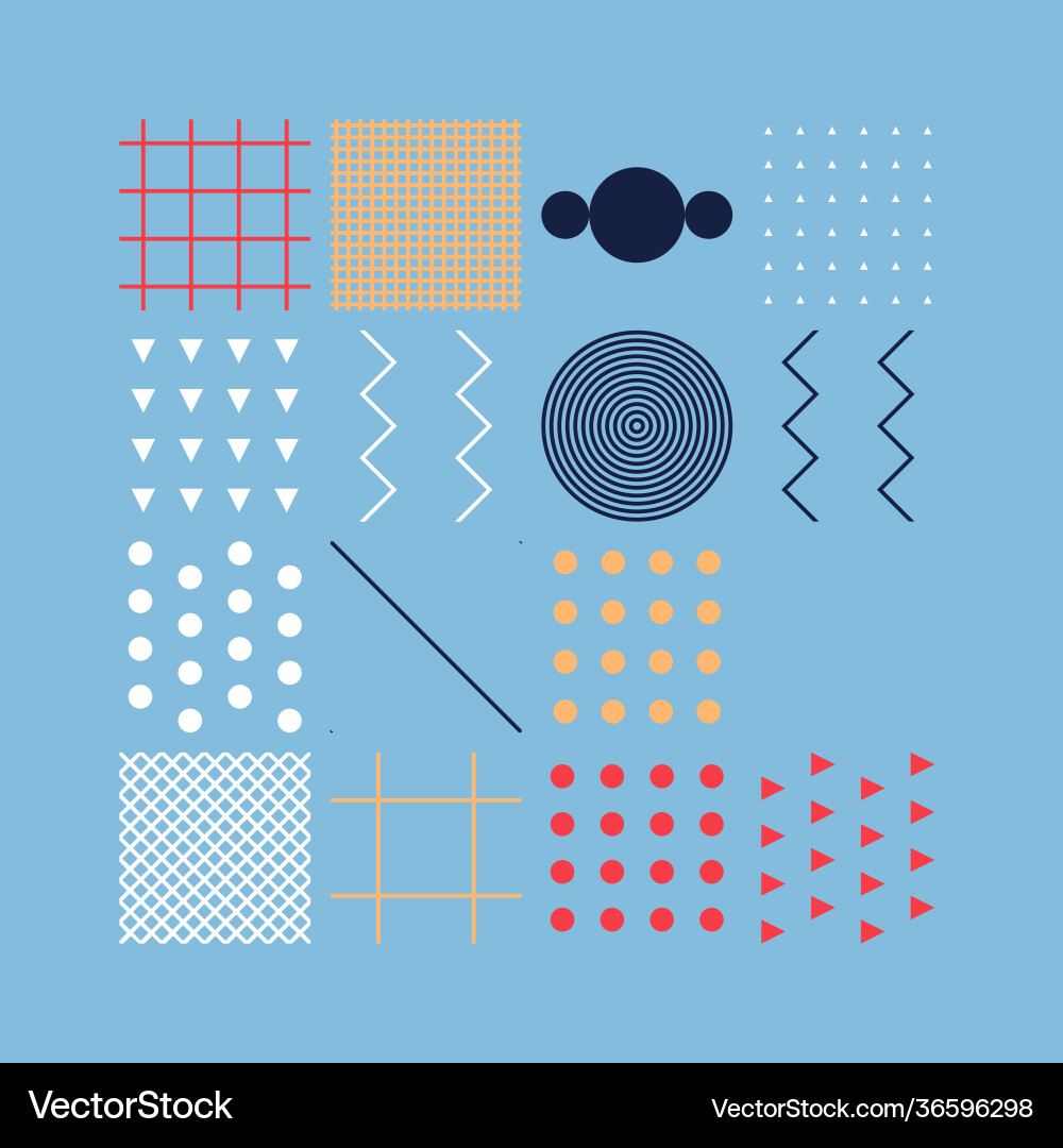 Memphis abstract design pattern Memphis abstract design pattern vector image