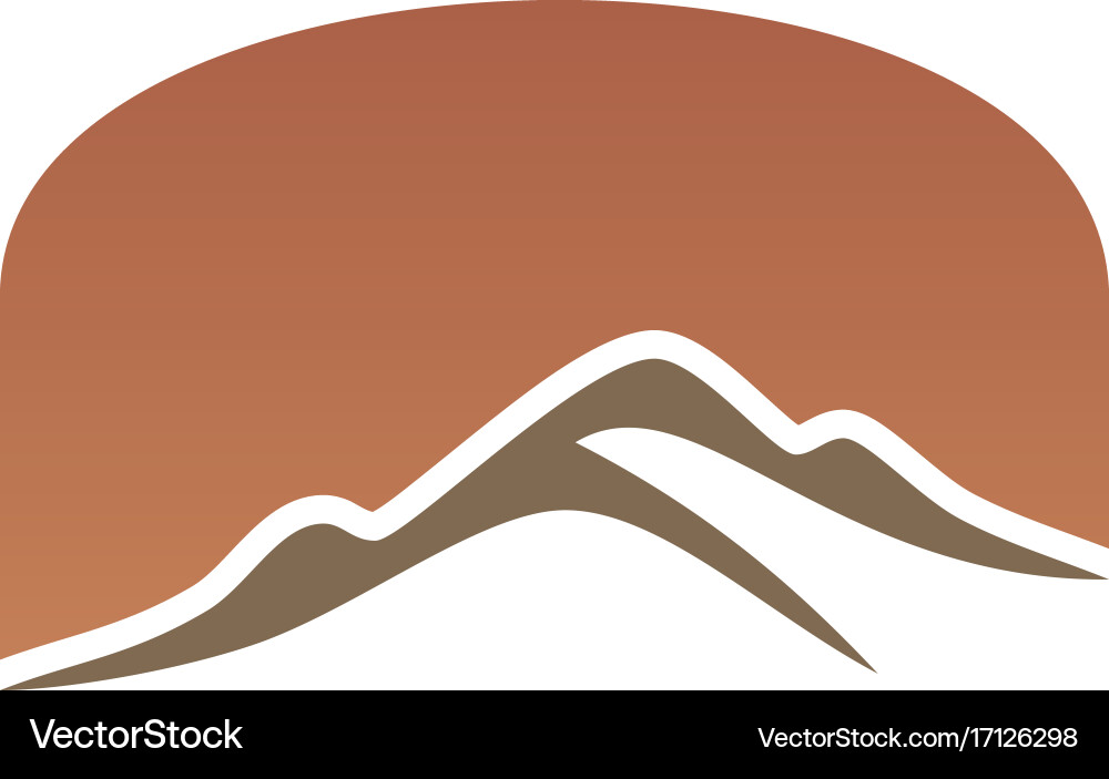 Mountain abstract logo Royalty Free Vector Image