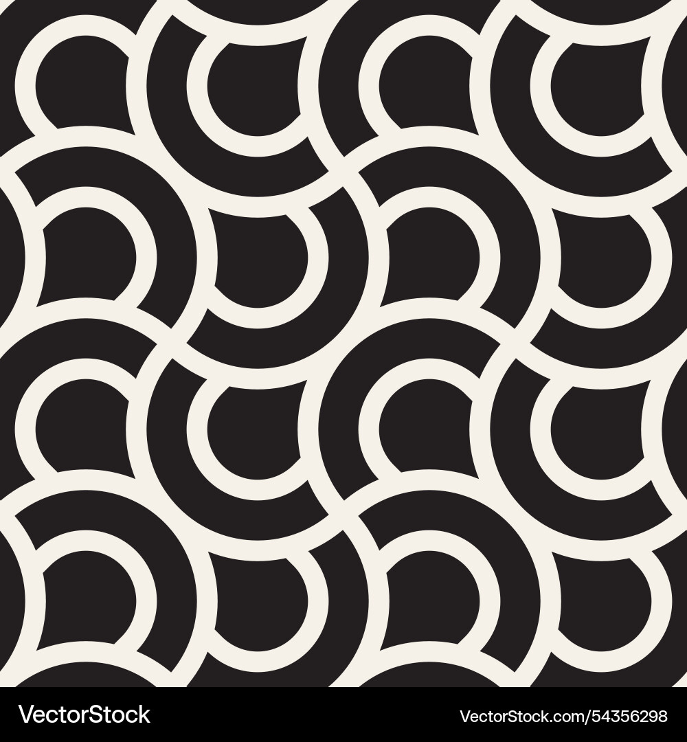 Seamless pattern repeating geometric elements vector image