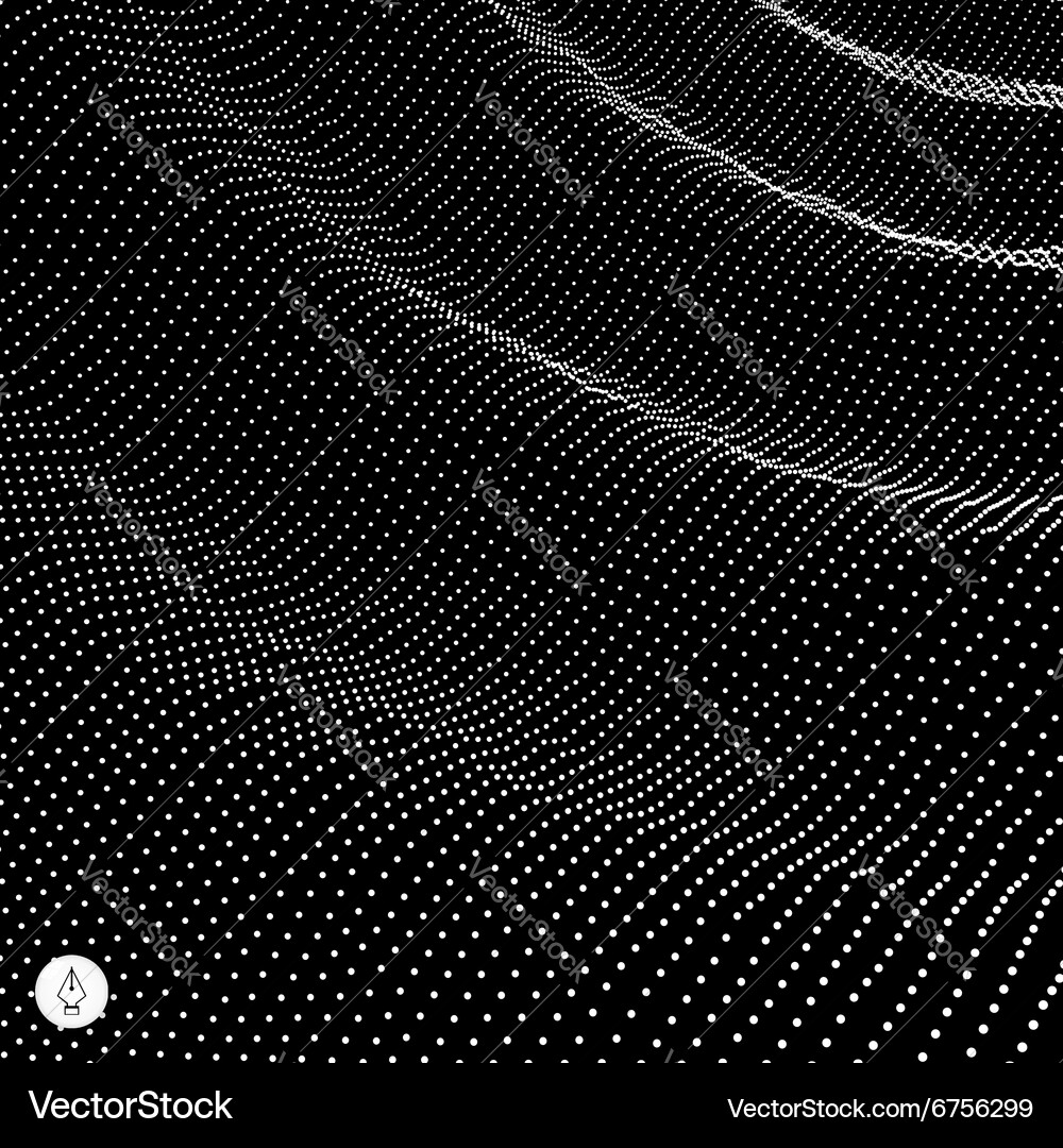 Dynamic Grid Background Vector Image