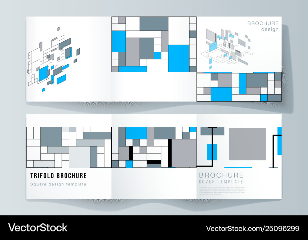 Minimal editable layout square Vector Image