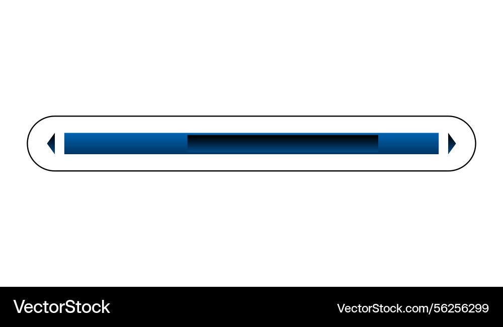 Scroll bar slider ui horizontal Scroll bar slider ui horizontal vector image