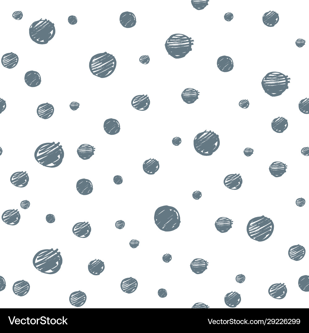 Silver painted random dots seamless pattern Silver painted random dots seamless pattern vector image