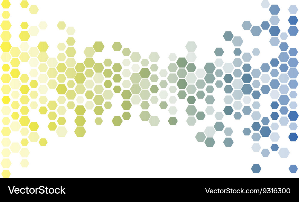 Light Geometric Hexagon Pattern Vector Image