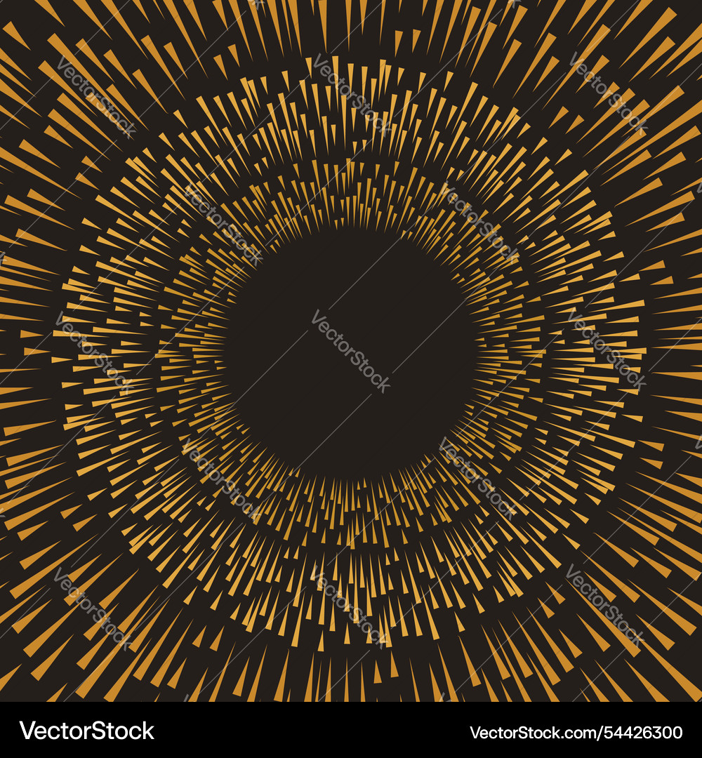 Sparkling abstract background in gold and black Vector Image