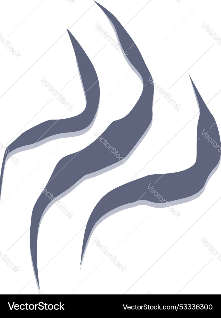 Three wavy lines forming abstract shape design Three wavy lines forming abstract shape design vector image