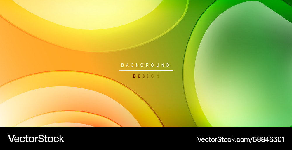 Abstract Overlapping Color Gradient Vector Image