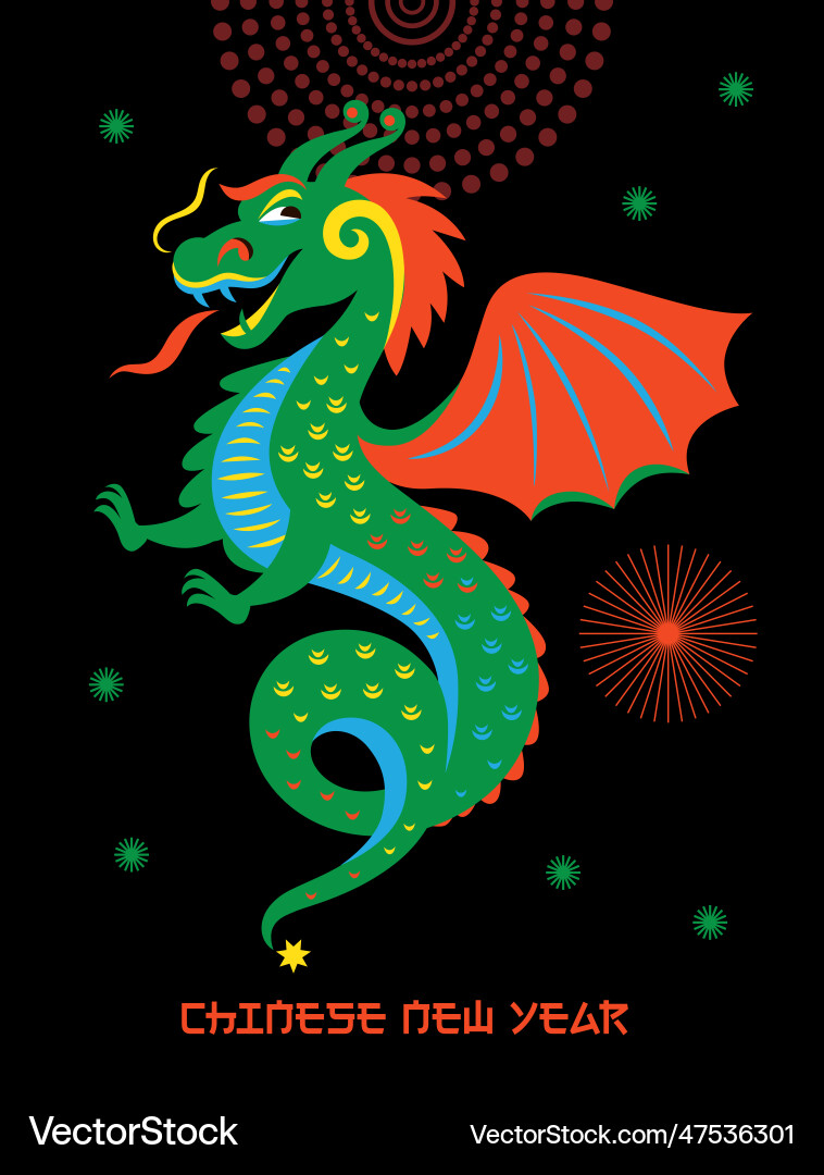 Chinesisch glückliches neues Jahr 2024 des Drachen Chinesisch glückliches neues Jahr 2024 des Drachen vektorbild